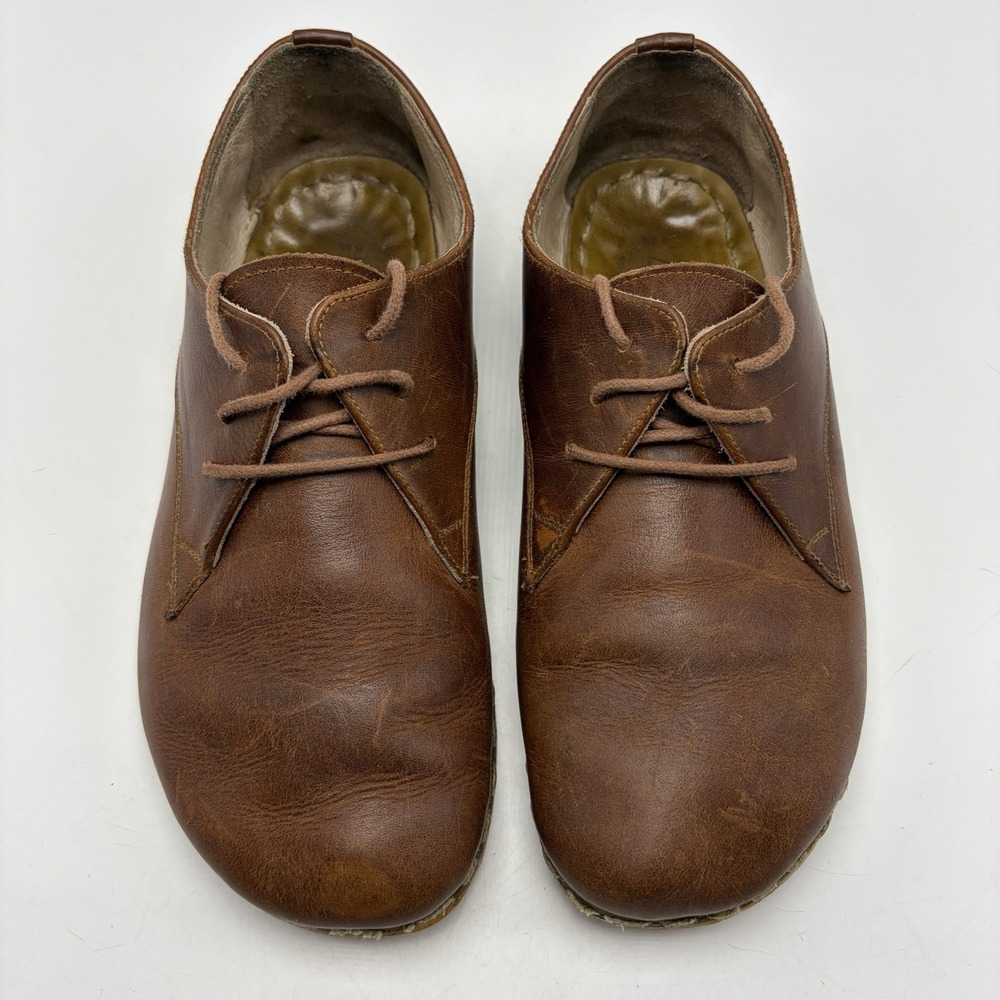 Atlantis Handmade Barefoot Casual Shoes Men's Size 9  Oxfords Brown Leather